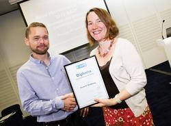 Fredrik Wallberg receives his RMS Diploma